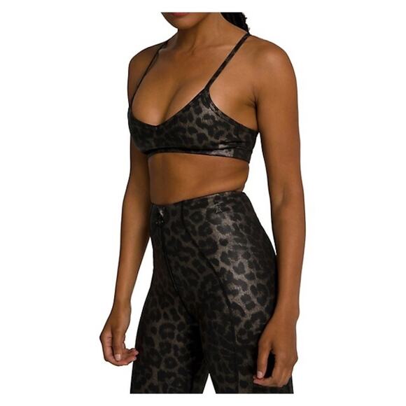 Good American The Barely There Leopard Print Bralette Sz.2(M) - Picture 2 of 11